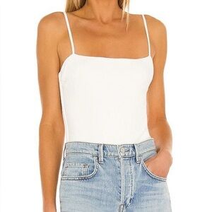 SNDY’s Everyday White Ribbed Bodysuit NWT